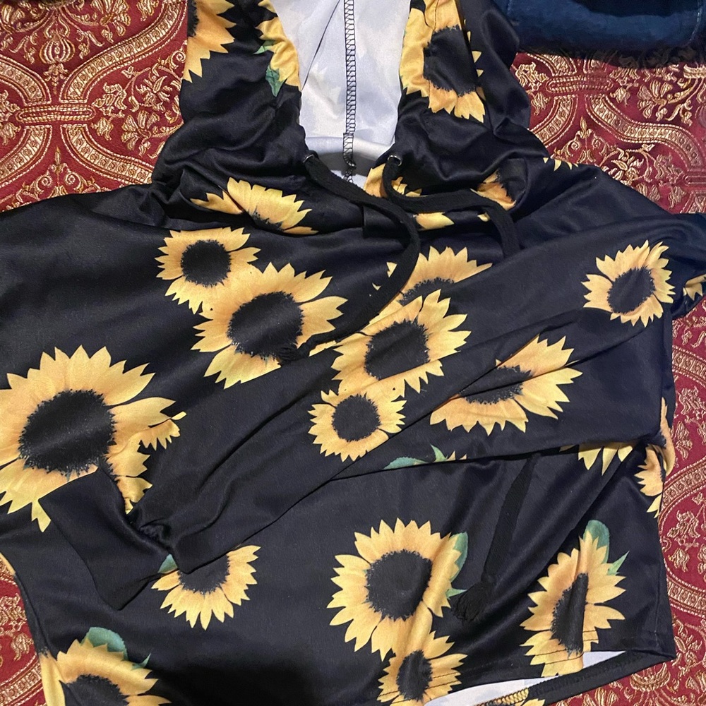 cropped sweatshirt